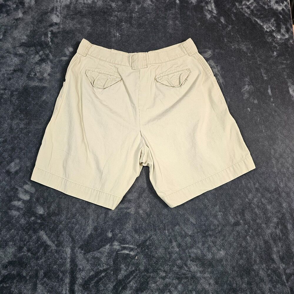 Eddie Bauer Cargo Shorts Women's 14 Beige Outdoors Hiking 100% Cotton - Picture 2 of 6